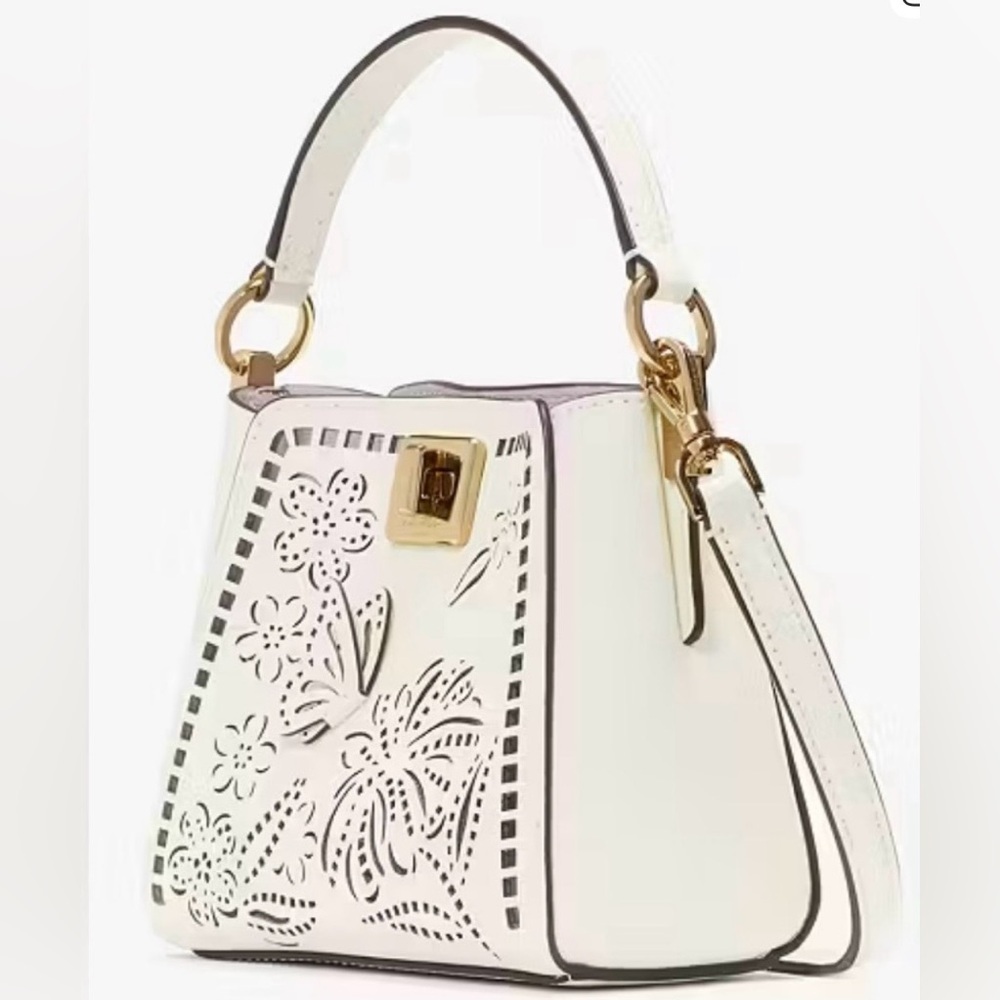 Kate Spade NWT Phoebe Perforates Top Handle and Crossbody Bag - Picture 2 of 4